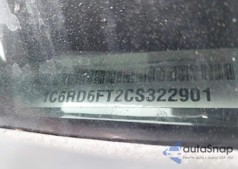 2012 Ram 1500 St from USA, damaged, VIN 1C6RD6FT2CS322901